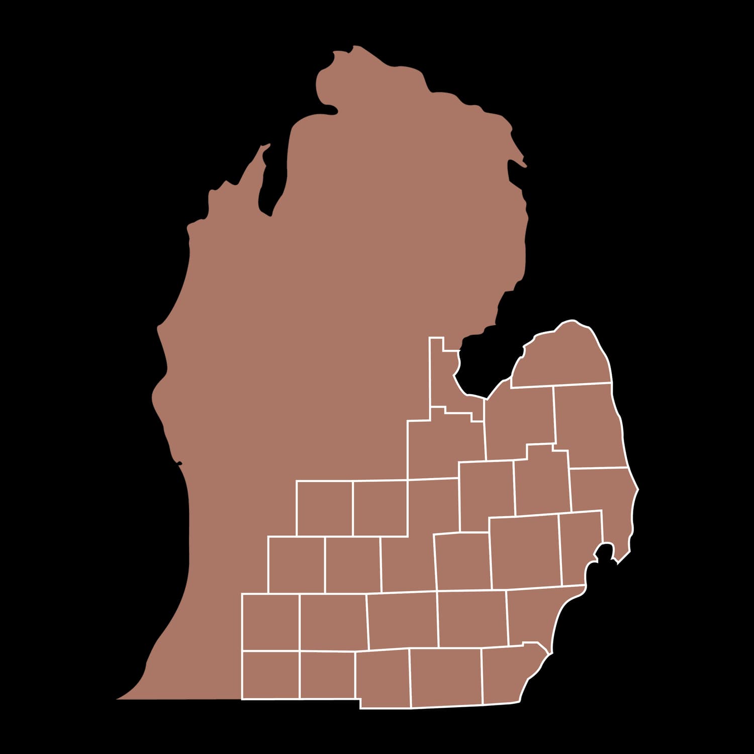 Map showing Mid Michigan Home Health & Hospice location at 1321 South Linden Road, Flint, MI